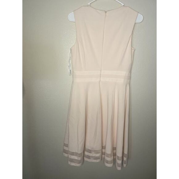 CALVIN KLEIN BLUSH PINK A-LINE DRESS SZ 6 - Picture 4 of 8